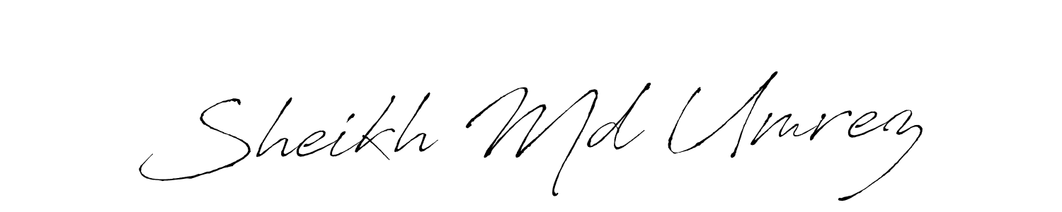 How to Draw Sheikh Md Umrez signature style? Antro_Vectra is a latest design signature styles for name Sheikh Md Umrez. Sheikh Md Umrez signature style 6 images and pictures png