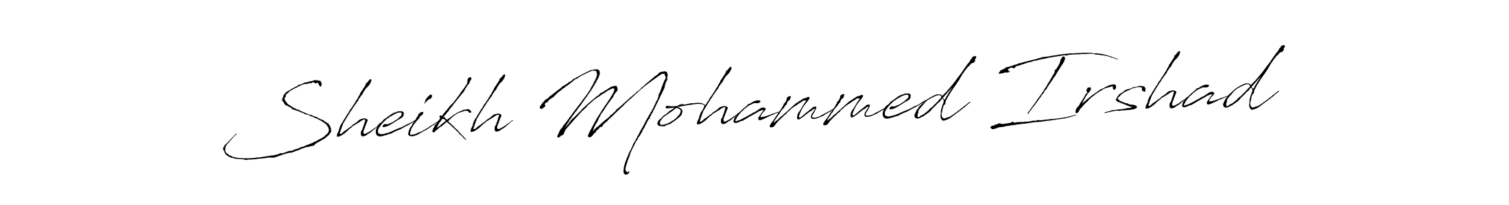 Sheikh Mohammed Irshad stylish signature style. Best Handwritten Sign (Antro_Vectra) for my name. Handwritten Signature Collection Ideas for my name Sheikh Mohammed Irshad. Sheikh Mohammed Irshad signature style 6 images and pictures png