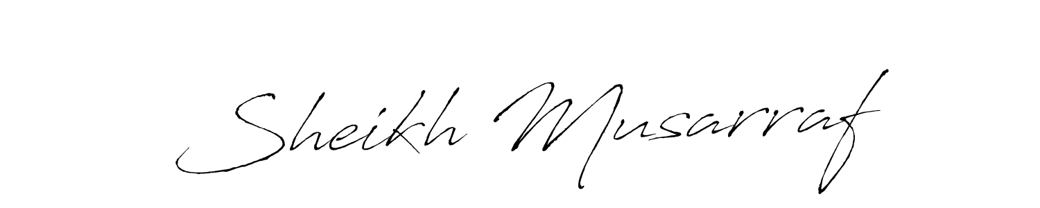 This is the best signature style for the Sheikh Musarraf name. Also you like these signature font (Antro_Vectra). Mix name signature. Sheikh Musarraf signature style 6 images and pictures png