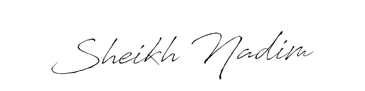The best way (Antro_Vectra) to make a short signature is to pick only two or three words in your name. The name Sheikh Nadim include a total of six letters. For converting this name. Sheikh Nadim signature style 6 images and pictures png