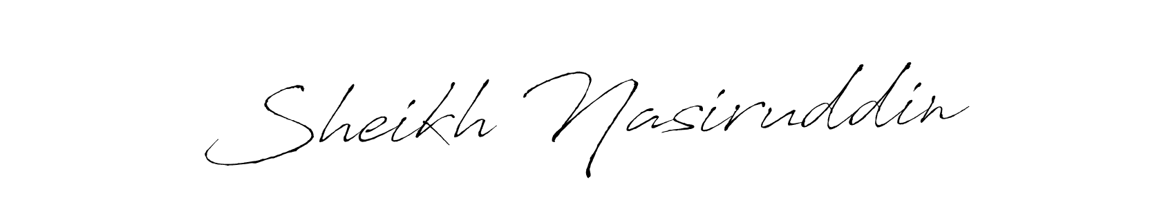 Design your own signature with our free online signature maker. With this signature software, you can create a handwritten (Antro_Vectra) signature for name Sheikh Nasiruddin. Sheikh Nasiruddin signature style 6 images and pictures png