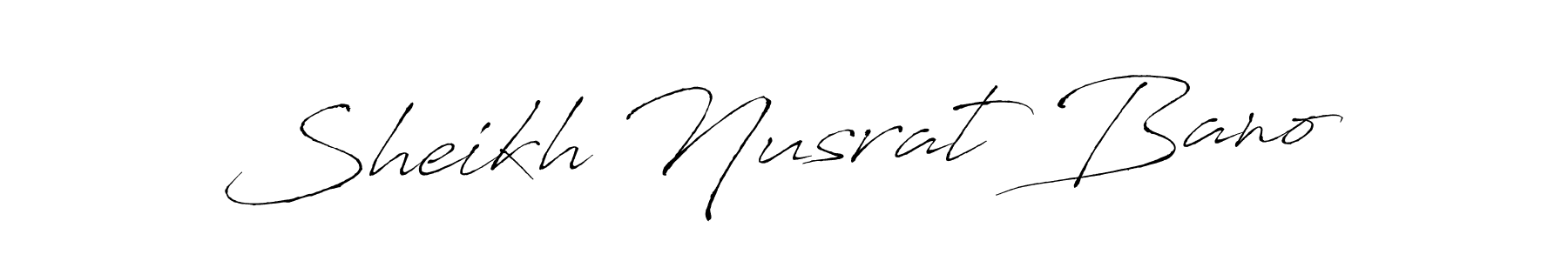 if you are searching for the best signature style for your name Sheikh Nusrat Bano. so please give up your signature search. here we have designed multiple signature styles  using Antro_Vectra. Sheikh Nusrat Bano signature style 6 images and pictures png