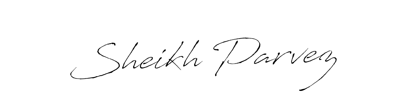 Similarly Antro_Vectra is the best handwritten signature design. Signature creator online .You can use it as an online autograph creator for name Sheikh Parvez. Sheikh Parvez signature style 6 images and pictures png