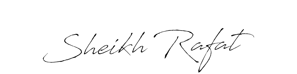 Make a beautiful signature design for name Sheikh Rafat. With this signature (Antro_Vectra) style, you can create a handwritten signature for free. Sheikh Rafat signature style 6 images and pictures png