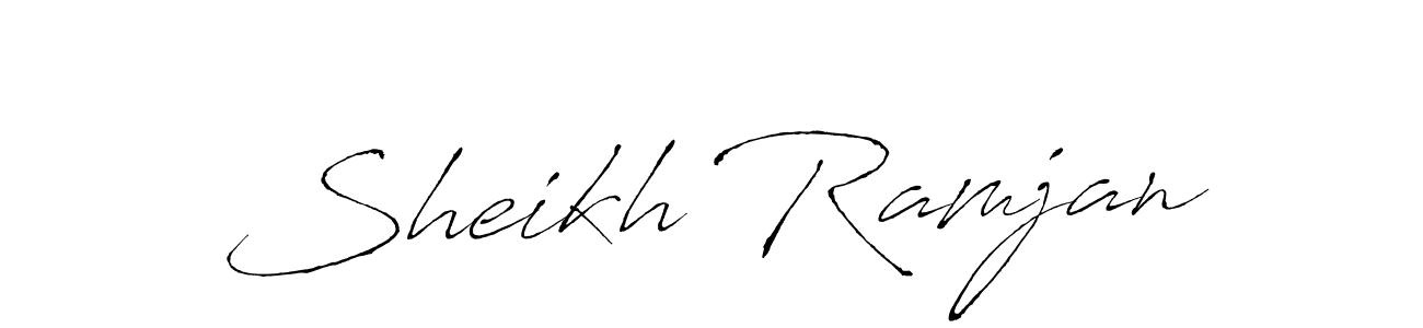 Sheikh Ramjan stylish signature style. Best Handwritten Sign (Antro_Vectra) for my name. Handwritten Signature Collection Ideas for my name Sheikh Ramjan. Sheikh Ramjan signature style 6 images and pictures png
