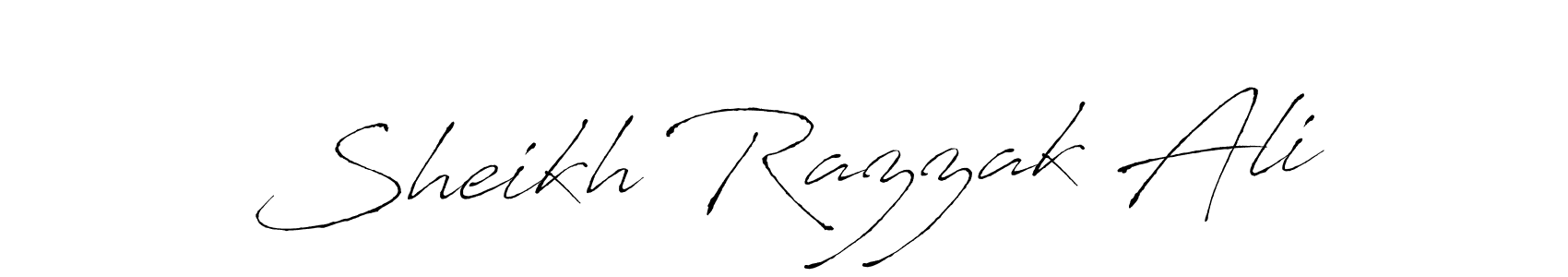 Design your own signature with our free online signature maker. With this signature software, you can create a handwritten (Antro_Vectra) signature for name Sheikh Razzak Ali. Sheikh Razzak Ali signature style 6 images and pictures png