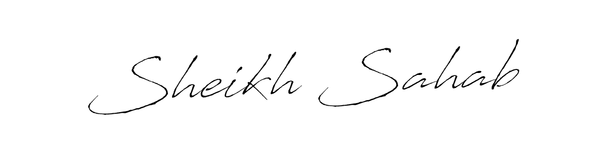 Create a beautiful signature design for name Sheikh Sahab. With this signature (Antro_Vectra) fonts, you can make a handwritten signature for free. Sheikh Sahab signature style 6 images and pictures png