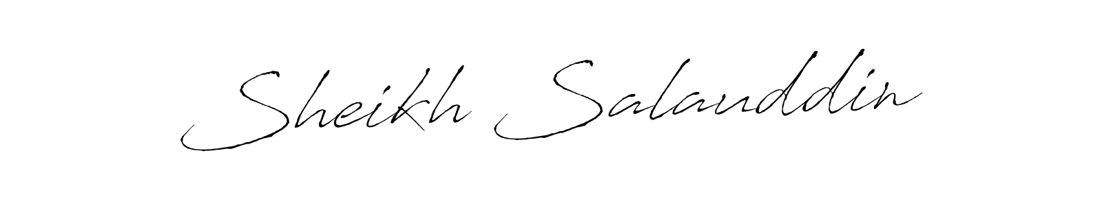 Create a beautiful signature design for name Sheikh Salauddin. With this signature (Antro_Vectra) fonts, you can make a handwritten signature for free. Sheikh Salauddin signature style 6 images and pictures png