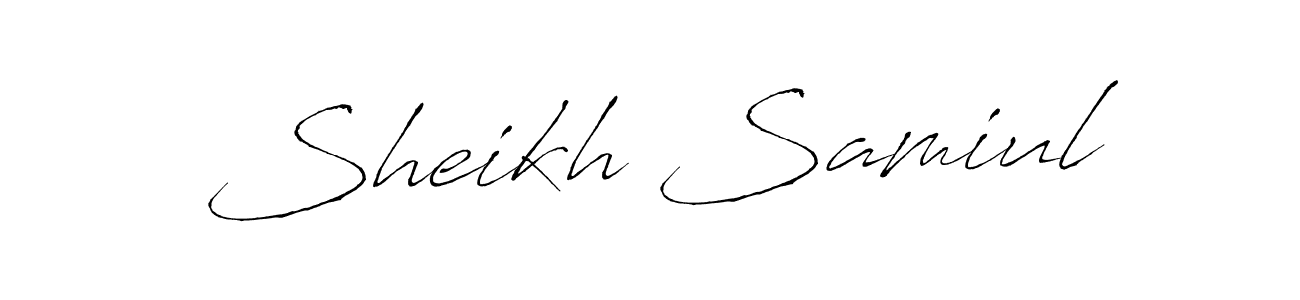Make a beautiful signature design for name Sheikh Samiul. Use this online signature maker to create a handwritten signature for free. Sheikh Samiul signature style 6 images and pictures png