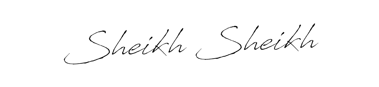 How to make Sheikh Sheikh name signature. Use Antro_Vectra style for creating short signs online. This is the latest handwritten sign. Sheikh Sheikh signature style 6 images and pictures png