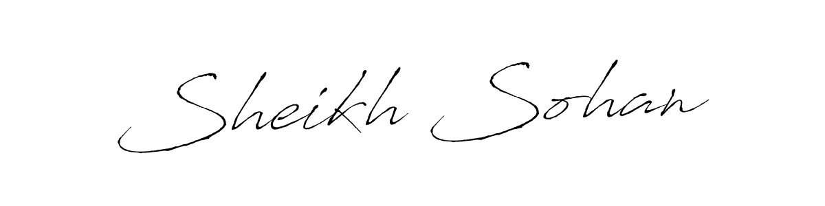 How to make Sheikh Sohan signature? Antro_Vectra is a professional autograph style. Create handwritten signature for Sheikh Sohan name. Sheikh Sohan signature style 6 images and pictures png