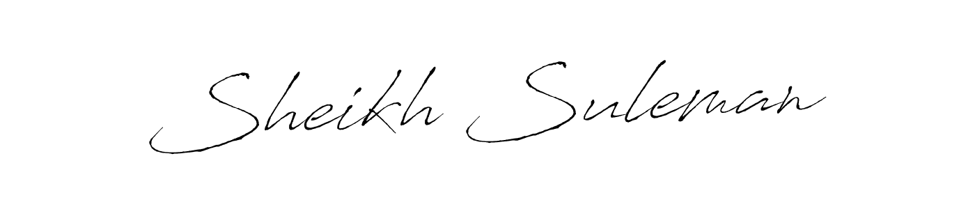 Sheikh Suleman stylish signature style. Best Handwritten Sign (Antro_Vectra) for my name. Handwritten Signature Collection Ideas for my name Sheikh Suleman. Sheikh Suleman signature style 6 images and pictures png