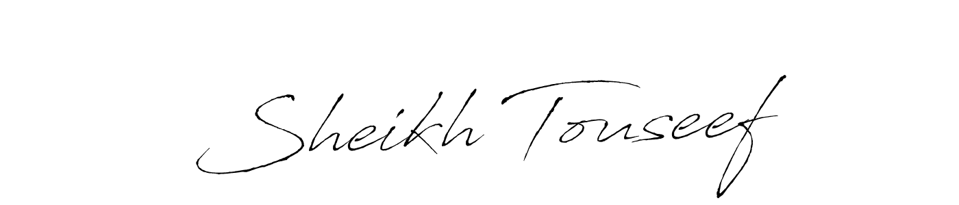 This is the best signature style for the Sheikh Touseef name. Also you like these signature font (Antro_Vectra). Mix name signature. Sheikh Touseef signature style 6 images and pictures png