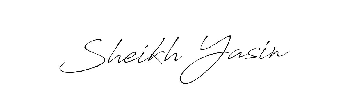 Create a beautiful signature design for name Sheikh Yasin. With this signature (Antro_Vectra) fonts, you can make a handwritten signature for free. Sheikh Yasin signature style 6 images and pictures png