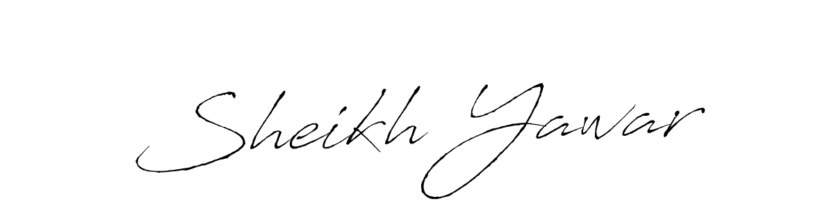 Design your own signature with our free online signature maker. With this signature software, you can create a handwritten (Antro_Vectra) signature for name Sheikh Yawar. Sheikh Yawar signature style 6 images and pictures png
