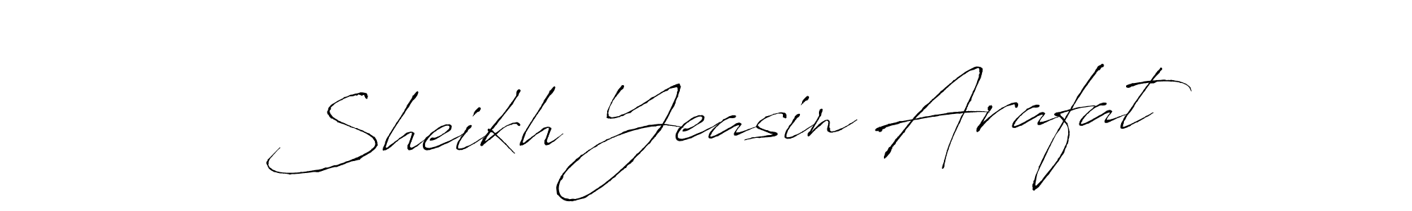 Create a beautiful signature design for name Sheikh Yeasin Arafat. With this signature (Antro_Vectra) fonts, you can make a handwritten signature for free. Sheikh Yeasin Arafat signature style 6 images and pictures png