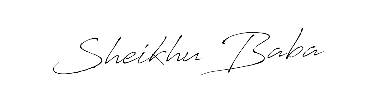 How to make Sheikhu Baba signature? Antro_Vectra is a professional autograph style. Create handwritten signature for Sheikhu Baba name. Sheikhu Baba signature style 6 images and pictures png