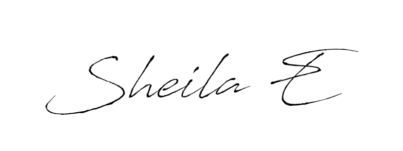 Design your own signature with our free online signature maker. With this signature software, you can create a handwritten (Antro_Vectra) signature for name Sheila E. Sheila E signature style 6 images and pictures png