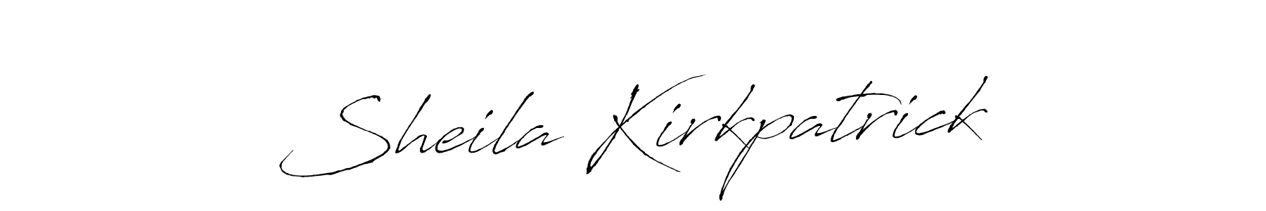 Sheila Kirkpatrick stylish signature style. Best Handwritten Sign (Antro_Vectra) for my name. Handwritten Signature Collection Ideas for my name Sheila Kirkpatrick. Sheila Kirkpatrick signature style 6 images and pictures png