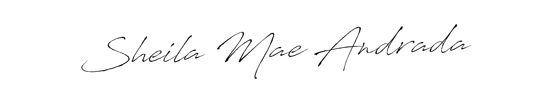 Make a beautiful signature design for name Sheila Mae Andrada. With this signature (Antro_Vectra) style, you can create a handwritten signature for free. Sheila Mae Andrada signature style 6 images and pictures png