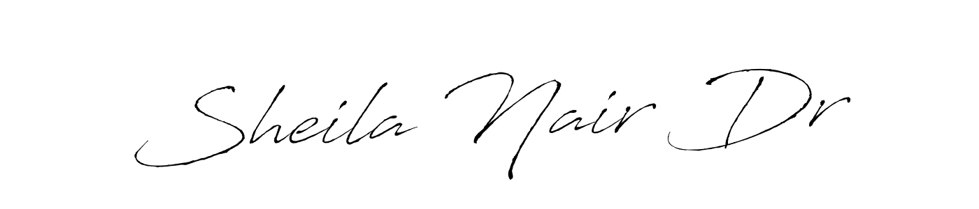 Also You can easily find your signature by using the search form. We will create Sheila Nair Dr name handwritten signature images for you free of cost using Antro_Vectra sign style. Sheila Nair Dr signature style 6 images and pictures png