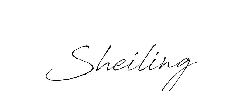 Design your own signature with our free online signature maker. With this signature software, you can create a handwritten (Antro_Vectra) signature for name Sheiling. Sheiling signature style 6 images and pictures png