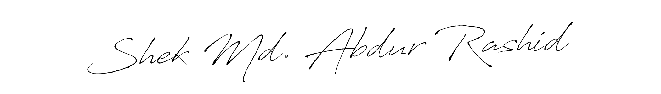 Use a signature maker to create a handwritten signature online. With this signature software, you can design (Antro_Vectra) your own signature for name Shek Md. Abdur Rashid. Shek Md. Abdur Rashid signature style 6 images and pictures png