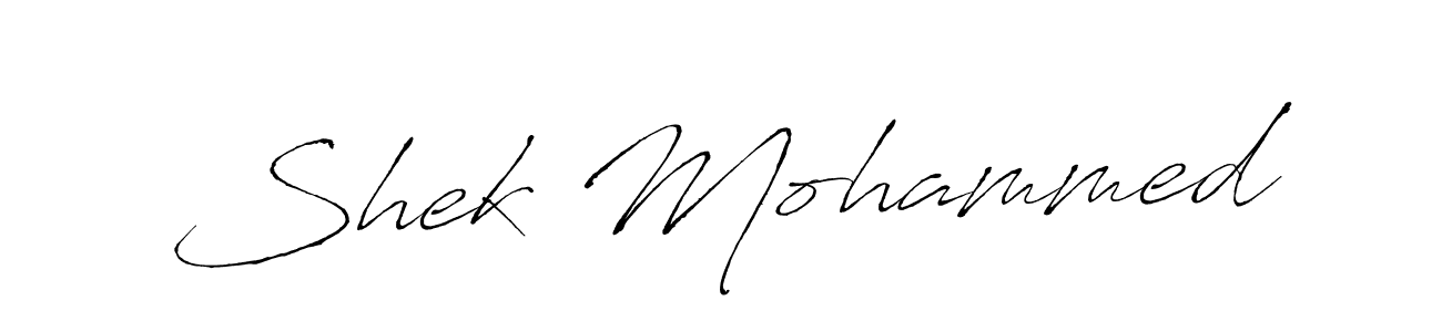 Shek Mohammed stylish signature style. Best Handwritten Sign (Antro_Vectra) for my name. Handwritten Signature Collection Ideas for my name Shek Mohammed. Shek Mohammed signature style 6 images and pictures png