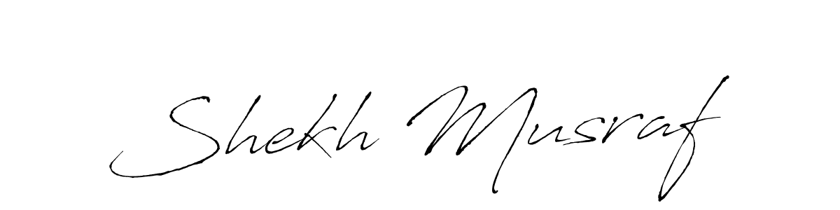 Create a beautiful signature design for name Shekh Musraf. With this signature (Antro_Vectra) fonts, you can make a handwritten signature for free. Shekh Musraf signature style 6 images and pictures png