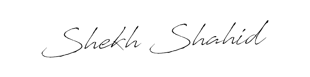 Use a signature maker to create a handwritten signature online. With this signature software, you can design (Antro_Vectra) your own signature for name Shekh Shahid. Shekh Shahid signature style 6 images and pictures png