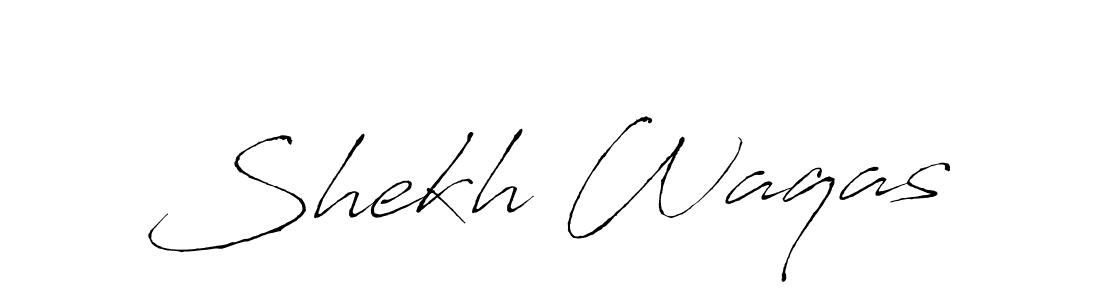 Shekh Waqas stylish signature style. Best Handwritten Sign (Antro_Vectra) for my name. Handwritten Signature Collection Ideas for my name Shekh Waqas. Shekh Waqas signature style 6 images and pictures png