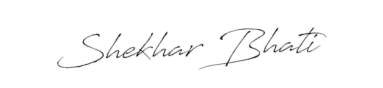 Make a beautiful signature design for name Shekhar Bhati. With this signature (Antro_Vectra) style, you can create a handwritten signature for free. Shekhar Bhati signature style 6 images and pictures png