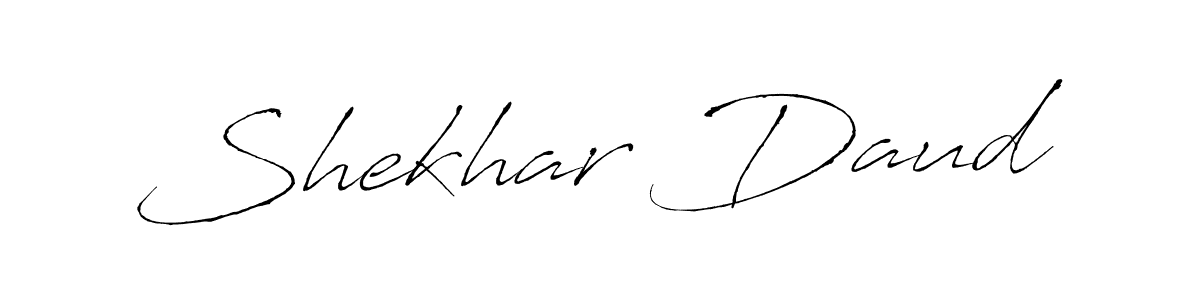 Design your own signature with our free online signature maker. With this signature software, you can create a handwritten (Antro_Vectra) signature for name Shekhar Daud. Shekhar Daud signature style 6 images and pictures png