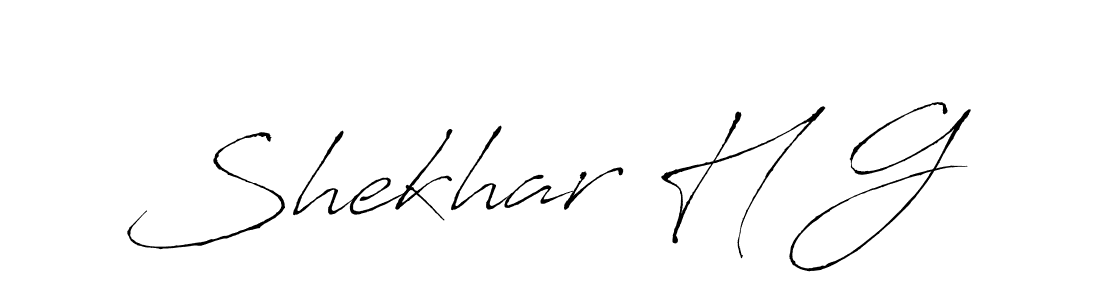 The best way (Antro_Vectra) to make a short signature is to pick only two or three words in your name. The name Shekhar H G include a total of six letters. For converting this name. Shekhar H G signature style 6 images and pictures png