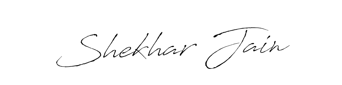 How to make Shekhar Jain name signature. Use Antro_Vectra style for creating short signs online. This is the latest handwritten sign. Shekhar Jain signature style 6 images and pictures png