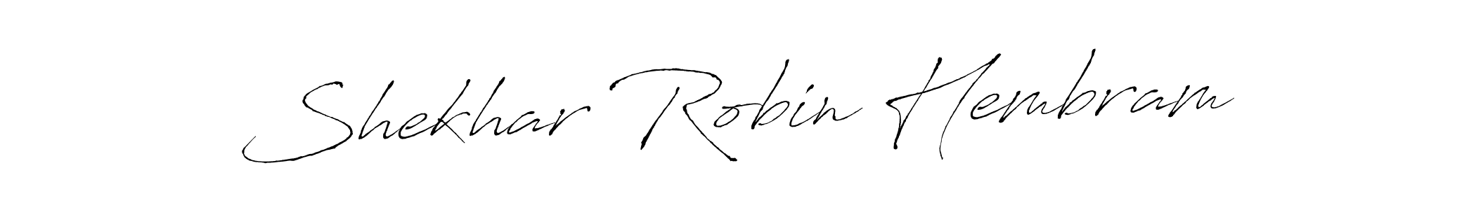 Create a beautiful signature design for name Shekhar Robin Hembram. With this signature (Antro_Vectra) fonts, you can make a handwritten signature for free. Shekhar Robin Hembram signature style 6 images and pictures png