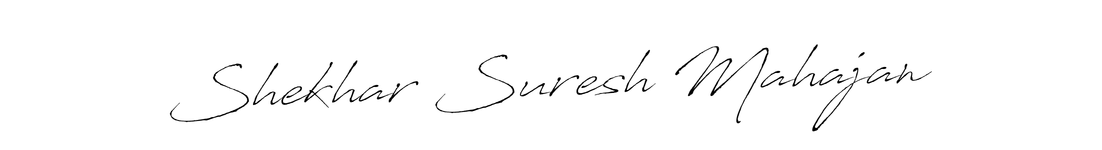 Make a beautiful signature design for name Shekhar Suresh Mahajan. With this signature (Antro_Vectra) style, you can create a handwritten signature for free. Shekhar Suresh Mahajan signature style 6 images and pictures png