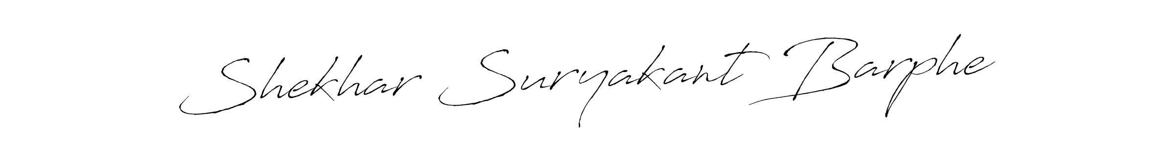 Make a beautiful signature design for name Shekhar Suryakant Barphe. With this signature (Antro_Vectra) style, you can create a handwritten signature for free. Shekhar Suryakant Barphe signature style 6 images and pictures png