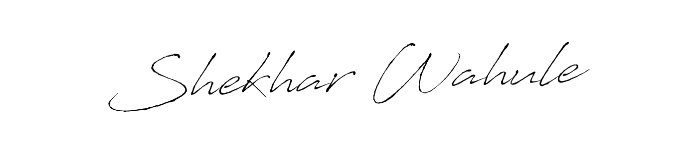 Create a beautiful signature design for name Shekhar Wahule. With this signature (Antro_Vectra) fonts, you can make a handwritten signature for free. Shekhar Wahule signature style 6 images and pictures png