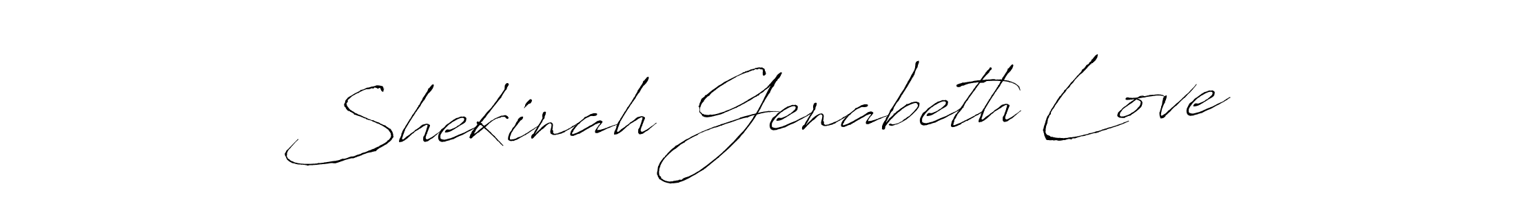 You should practise on your own different ways (Antro_Vectra) to write your name (Shekinah Genabeth Love) in signature. don't let someone else do it for you. Shekinah Genabeth Love signature style 6 images and pictures png