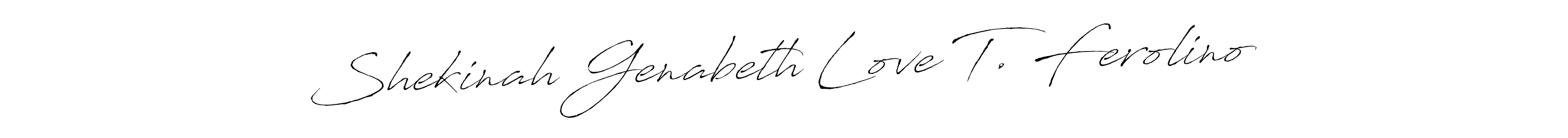 Make a beautiful signature design for name Shekinah Genabeth Love T. Ferolino. Use this online signature maker to create a handwritten signature for free. Shekinah Genabeth Love T. Ferolino signature style 6 images and pictures png