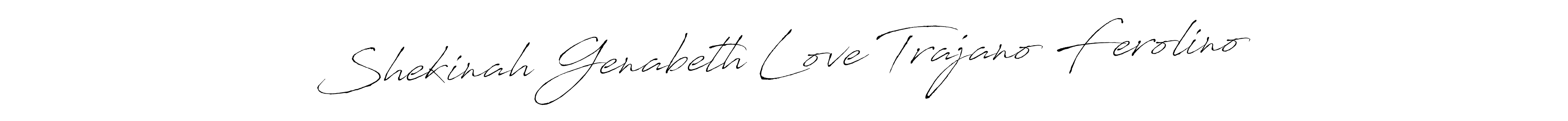 Make a beautiful signature design for name Shekinah Genabeth Love Trajano Ferolino. Use this online signature maker to create a handwritten signature for free. Shekinah Genabeth Love Trajano Ferolino signature style 6 images and pictures png