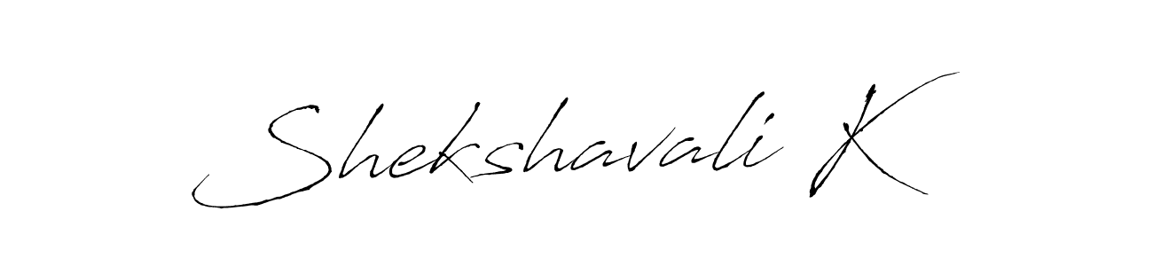 Design your own signature with our free online signature maker. With this signature software, you can create a handwritten (Antro_Vectra) signature for name Shekshavali K. Shekshavali K signature style 6 images and pictures png