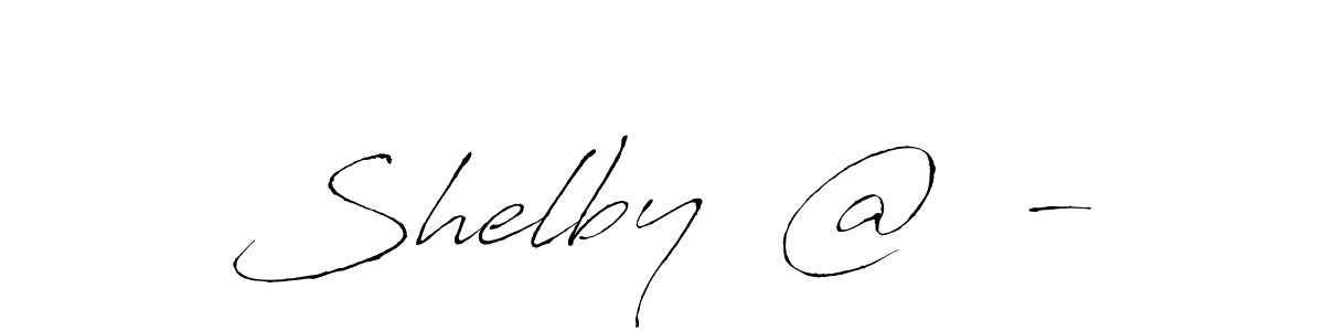 It looks lik you need a new signature style for name Shelby  @  -. Design unique handwritten (Antro_Vectra) signature with our free signature maker in just a few clicks. Shelby  @  - signature style 6 images and pictures png