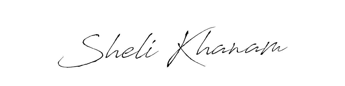 It looks lik you need a new signature style for name Sheli Khanam. Design unique handwritten (Antro_Vectra) signature with our free signature maker in just a few clicks. Sheli Khanam signature style 6 images and pictures png