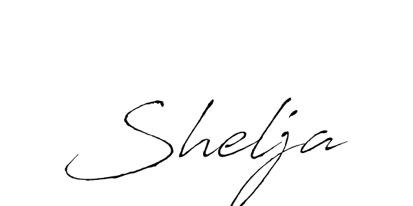 Use a signature maker to create a handwritten signature online. With this signature software, you can design (Antro_Vectra) your own signature for name Shelja. Shelja signature style 6 images and pictures png