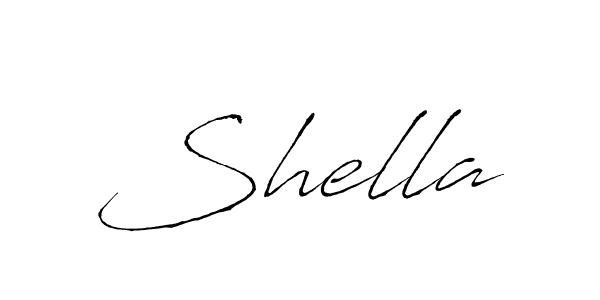 Make a beautiful signature design for name Shella. With this signature (Antro_Vectra) style, you can create a handwritten signature for free. Shella signature style 6 images and pictures png