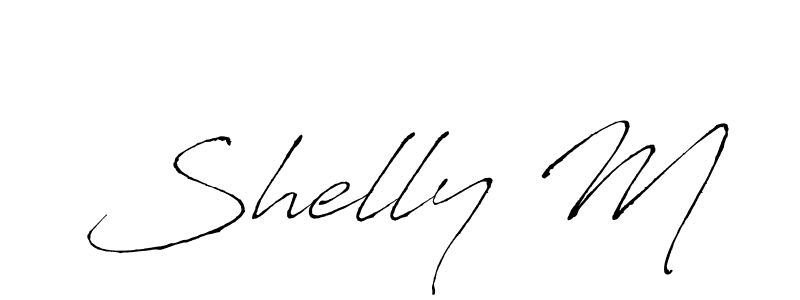 Make a beautiful signature design for name Shelly M. With this signature (Antro_Vectra) style, you can create a handwritten signature for free. Shelly M signature style 6 images and pictures png