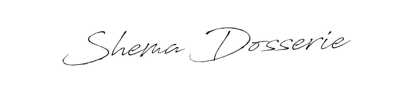 Antro_Vectra is a professional signature style that is perfect for those who want to add a touch of class to their signature. It is also a great choice for those who want to make their signature more unique. Get Shema Dosserie name to fancy signature for free. Shema Dosserie signature style 6 images and pictures png