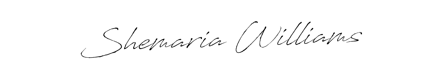 Design your own signature with our free online signature maker. With this signature software, you can create a handwritten (Antro_Vectra) signature for name Shemaria Williams. Shemaria Williams signature style 6 images and pictures png